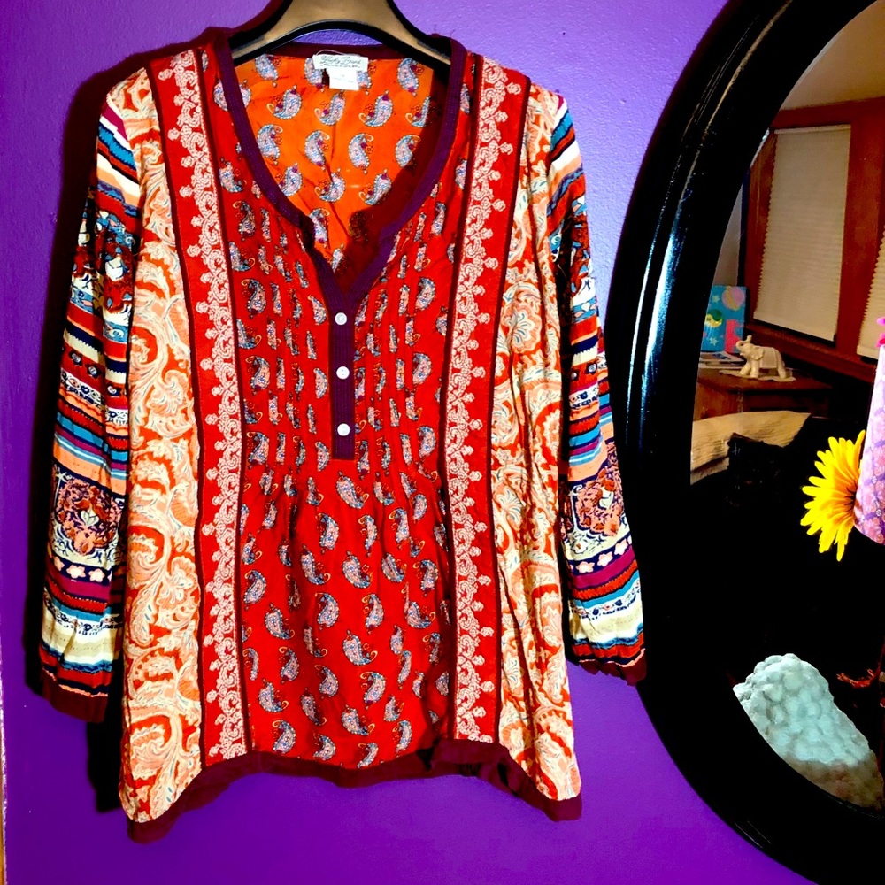 Lucky brand multi colored shirt